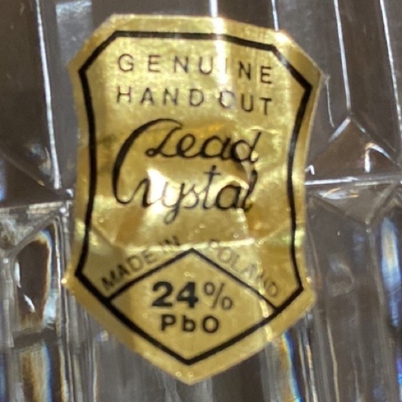 European Crystal. Genuine Hand Cut Lead Crystal Heart From Poland. 24% Pbo - Picture 7 of 16